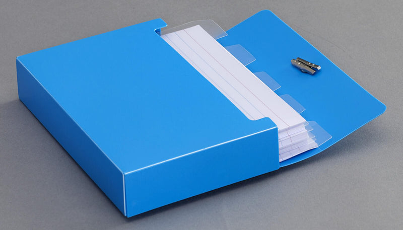 M&M Karteikasten A7 für 100 Karteikarten ocean-blue