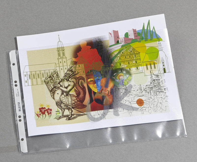 LEITZ Prospekthüllen DIN A4 quer 0.13 mm transparent