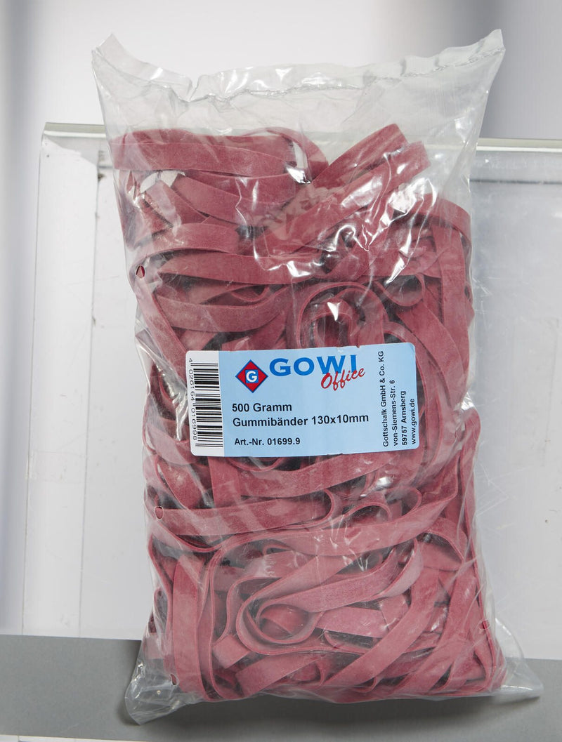 Gowi Gummibänder 13 cm 70 St. rot