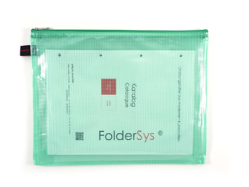 FolderSys Reißverschlussbeutel A4 grün