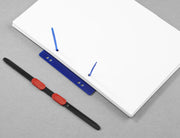 HASenPfeil ® 1 Heftstreifen für DIN A4 blau