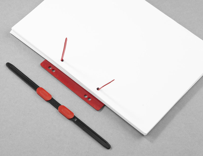 HASenPfeil ® 1 Heftstreifen für DIN A4 rot