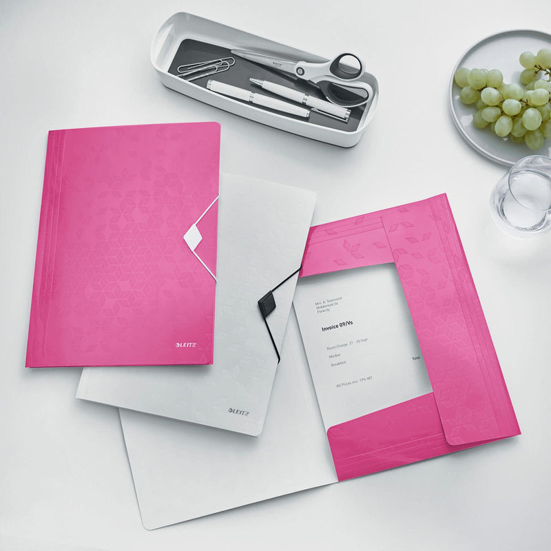 LEITZ Eckspanner WOW DIN A4 pink
