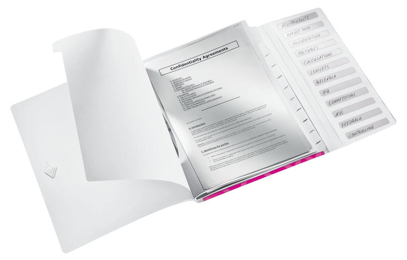 LEITZ Ordnungsmappe DIN A4 12-Fach pink