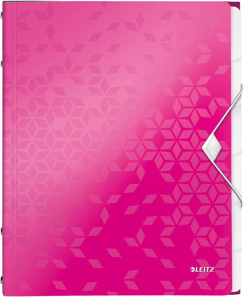 LEITZ Ordnungsmappe DIN A4 6-Fach pink