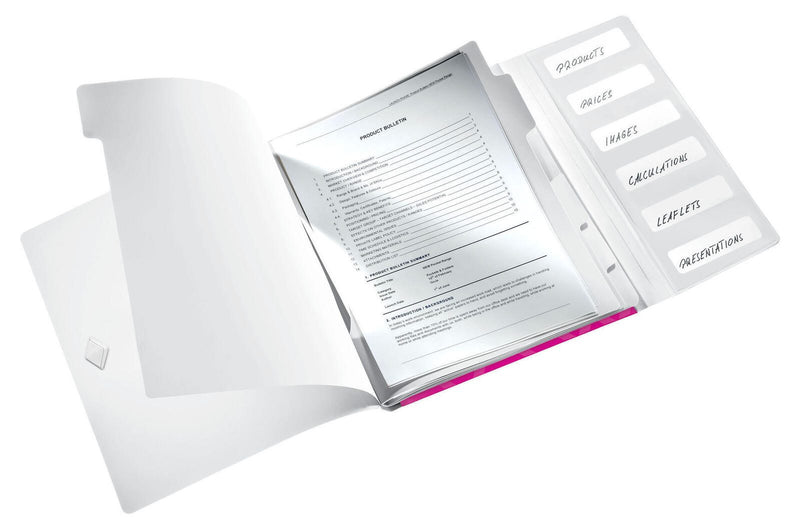 LEITZ Ordnungsmappe DIN A4 6-Fach pink