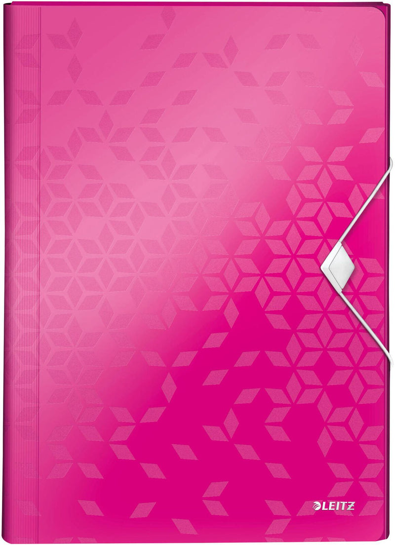 LEITZ Fächermappe DIN A4 6-Fach pink