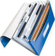 LEITZ Fächermappe DIN A4 6-Fach blau