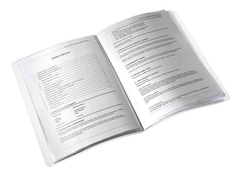 LEITZ Sichtbuch DIN A4 eisblau-metallic