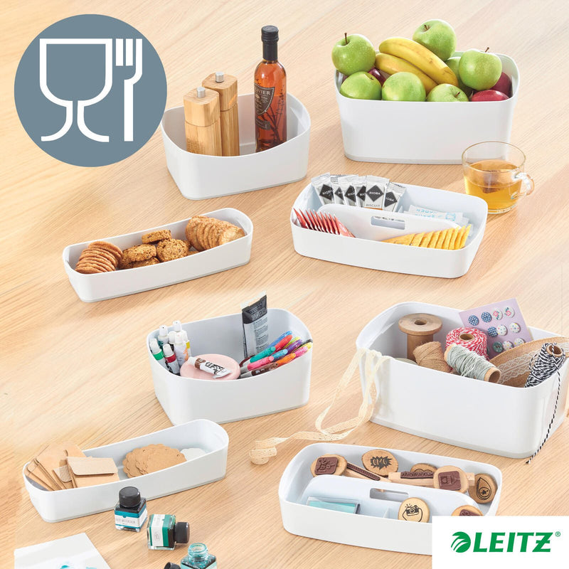LEITZ Aufbewahrungsbox 18,0 l - 38,5 x 31,8 x 19,8 cm perlweiß/grau