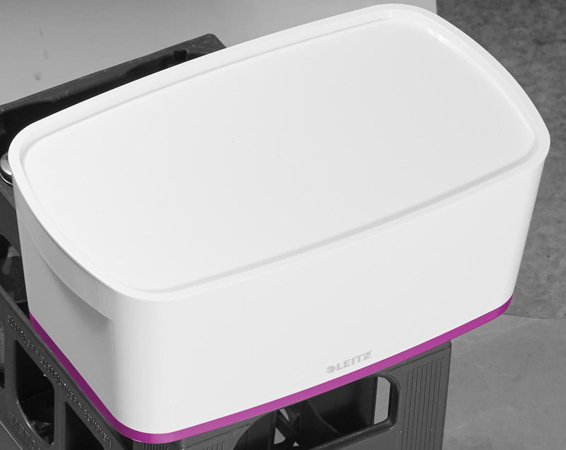 LEITZ Aufbewahrungsbox 5,0 l - 31,8 x 19,1 x 12,8 cm perlweiß/pink