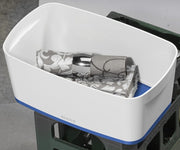 LEITZ Aufbewahrungsbox 5,0 l - 31,8 x 19,1 x 12,8 cm perlweiß/blau