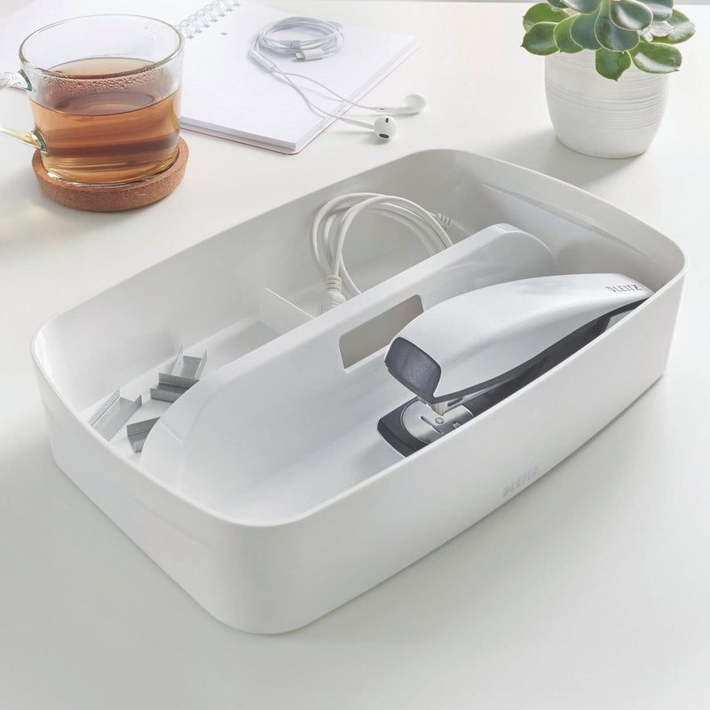 LEITZ Einsatz für Aufbewahrungsboxen 1,5 l - 30,7 x 18,1 x 5,6 cm perlweiß