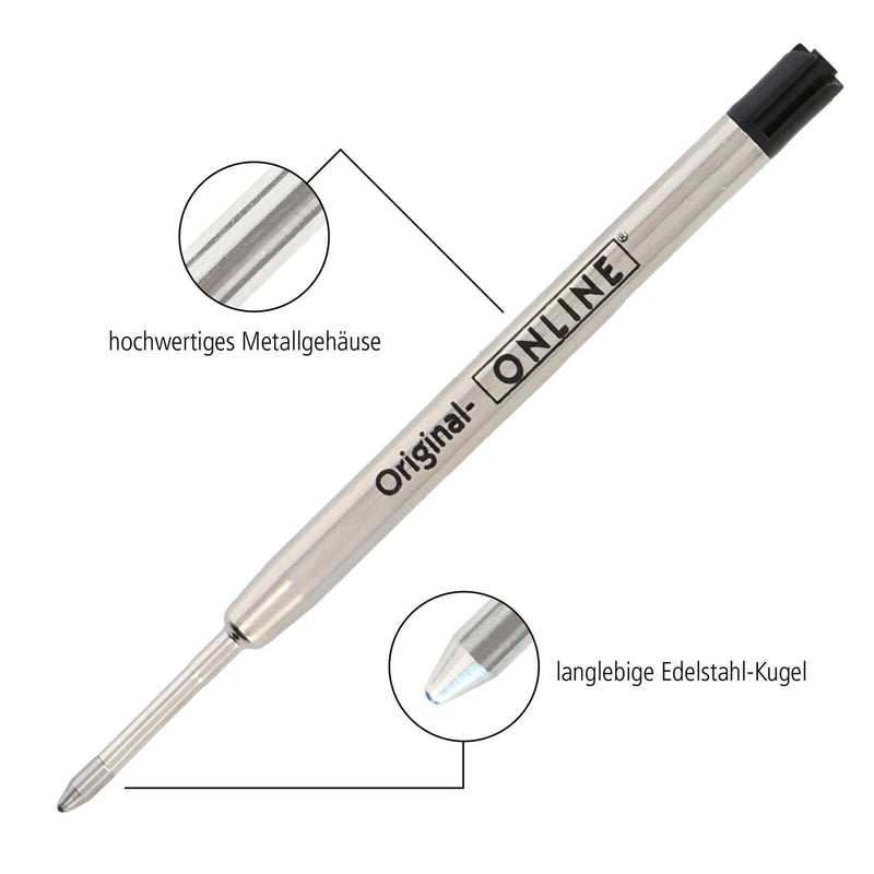 ONLINE® Kugelschreiberminen für Großraumminen-Kugelschreiber 0.6 mm Blau