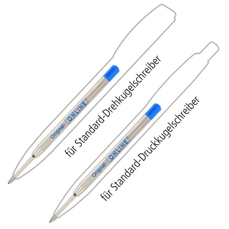 ONLINE® Kugelschreiberminen für Großraumminen-Kugelschreiber 0.6 mm Blau