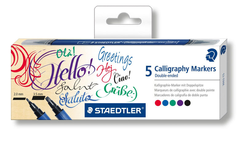 STAEDTLER Filzstifte STAEDTLER Kalligraphie Marker 2.0 + 3.5 mm Mehrfarbig