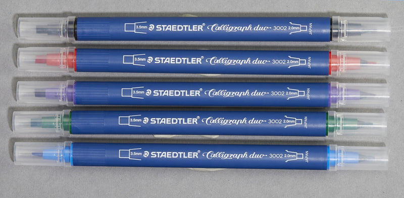 STAEDTLER Filzstifte STAEDTLER Kalligraphie Marker 2.0 + 3.5 mm Mehrfarbig