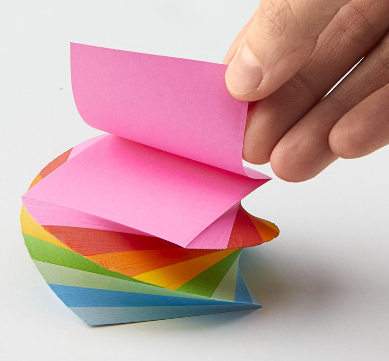 folia Notizzettel geleimt 5.5 cm x 5.5 cm farbsortiert