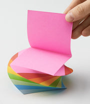 folia Notizzettel geleimt 7.5 cm x 7.5 cm farbsortiert