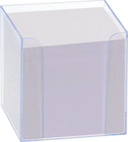 folia Zettelbox transparent blau inkl. 800 Notizzettel