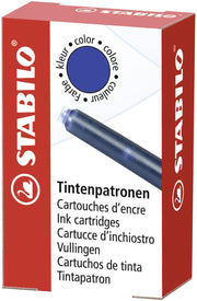 STABILO Tintenpatronen für Füller königsblau
