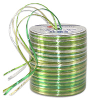 PRÄSENT Geschenkband Raffia-Pearl 3 mm x 50 m grün/hellgrün/weiß