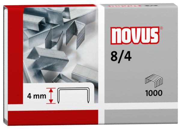novus Heftklammern 9 mm 8/4