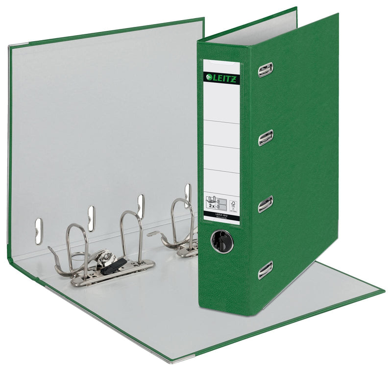 LEITZ Doppelordner 2x A5 quer Karton grün