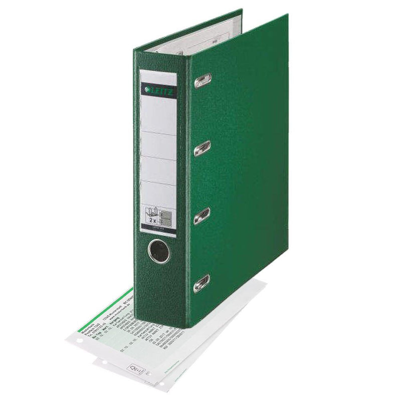 LEITZ Doppelordner 2x A5 quer Karton grün