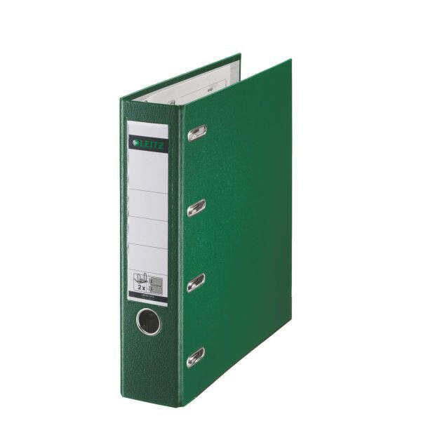 LEITZ Doppelordner 2x A5 quer Karton grün