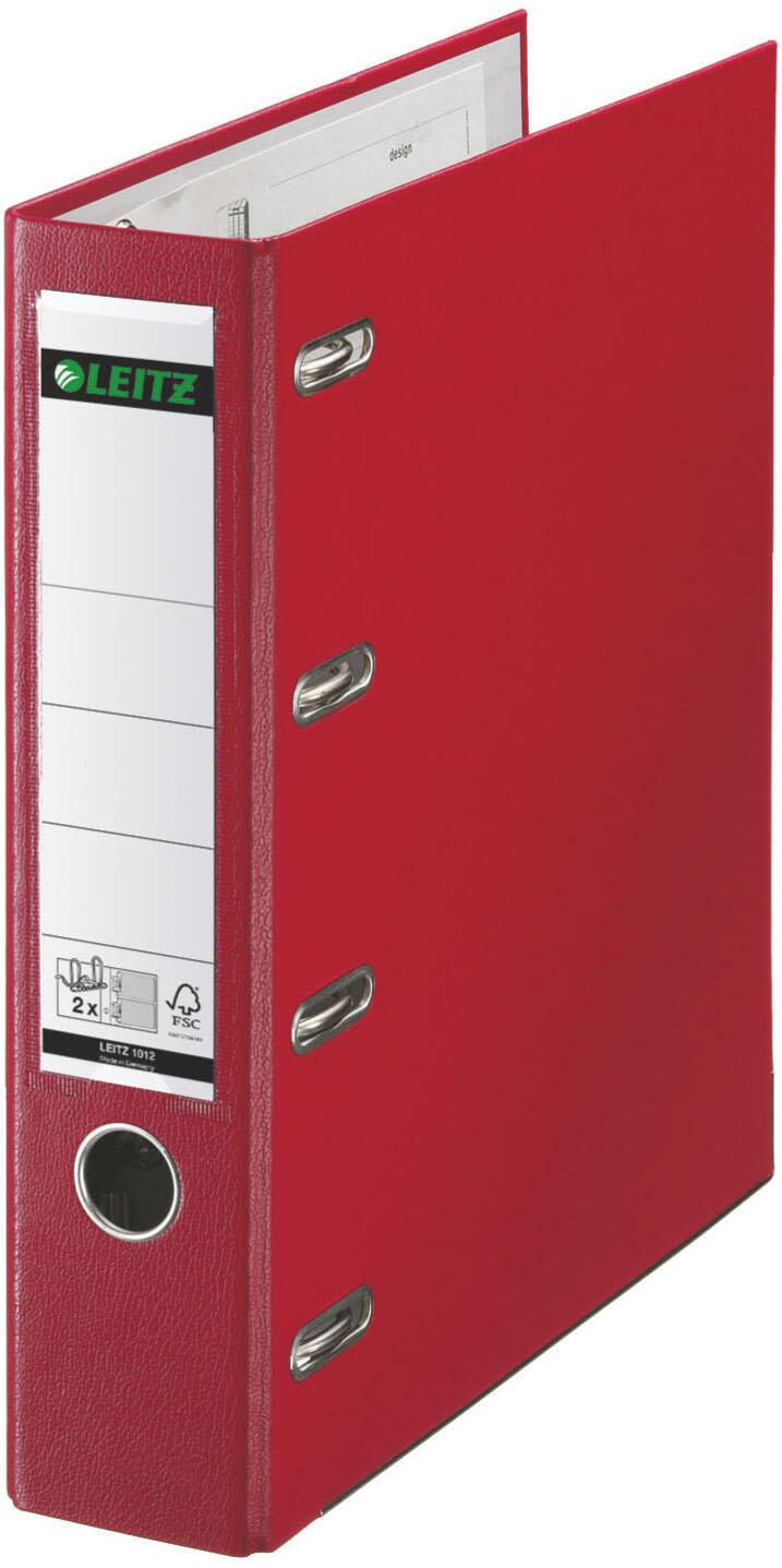LEITZ Doppelordner 2x A5 quer Karton rot
