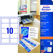 AVERY Zweckform Visitenkarten 185 g/m² matt weiß