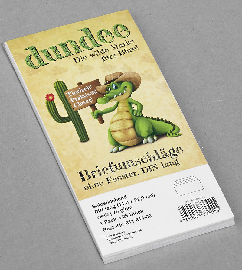 dundee Briefumschläge DIN lang ohne Fenster selbstklebend
