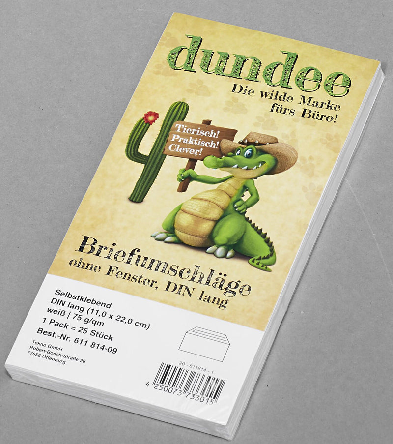 dundee Briefumschläge DIN lang ohne Fenster selbstklebend
