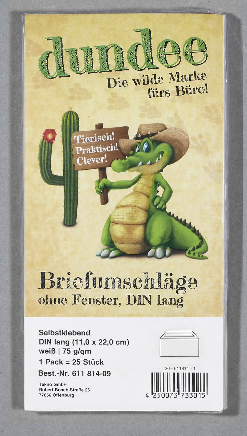 dundee Briefumschläge DIN lang ohne Fenster selbstklebend