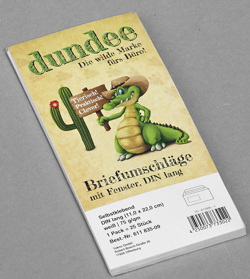 dundee Briefumschläge DIN lang mit Fenster selbstklebend