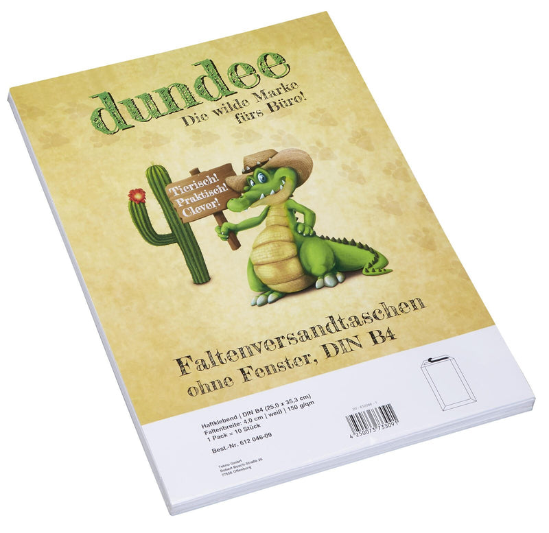dundee Faltentaschen DIN B4 weiß