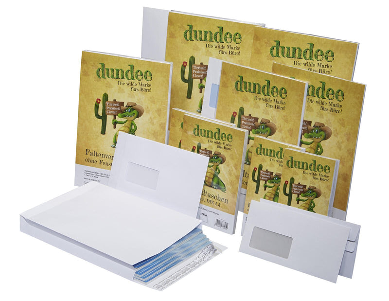 dundee Faltentaschen DIN B4 weiß