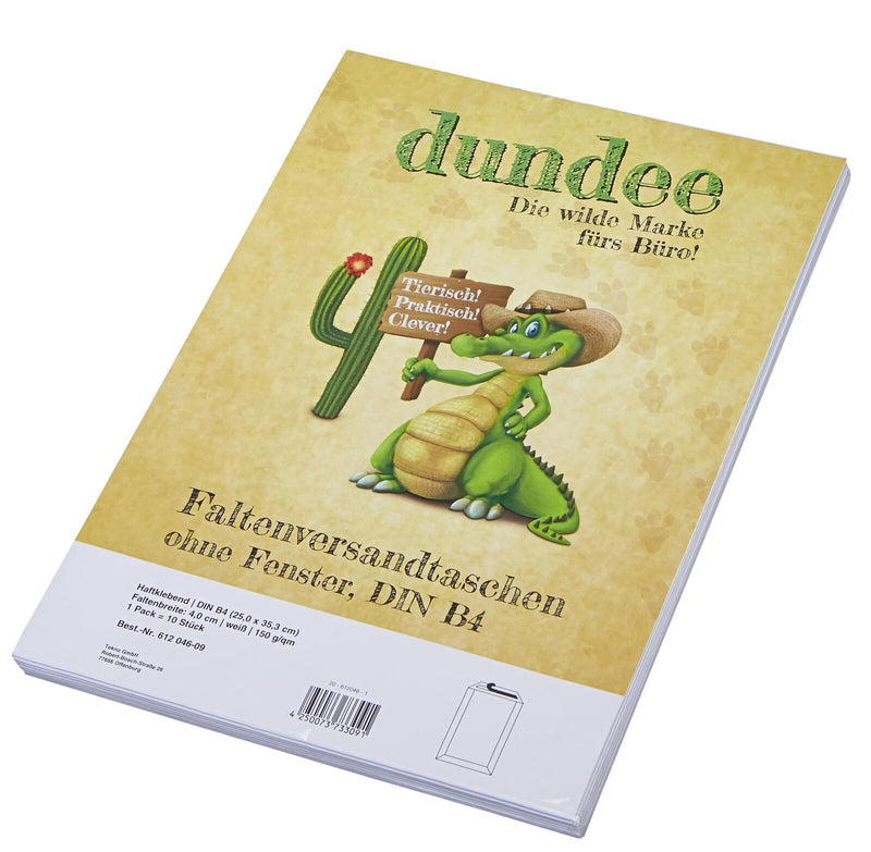 dundee Faltentaschen DIN B4 weiß