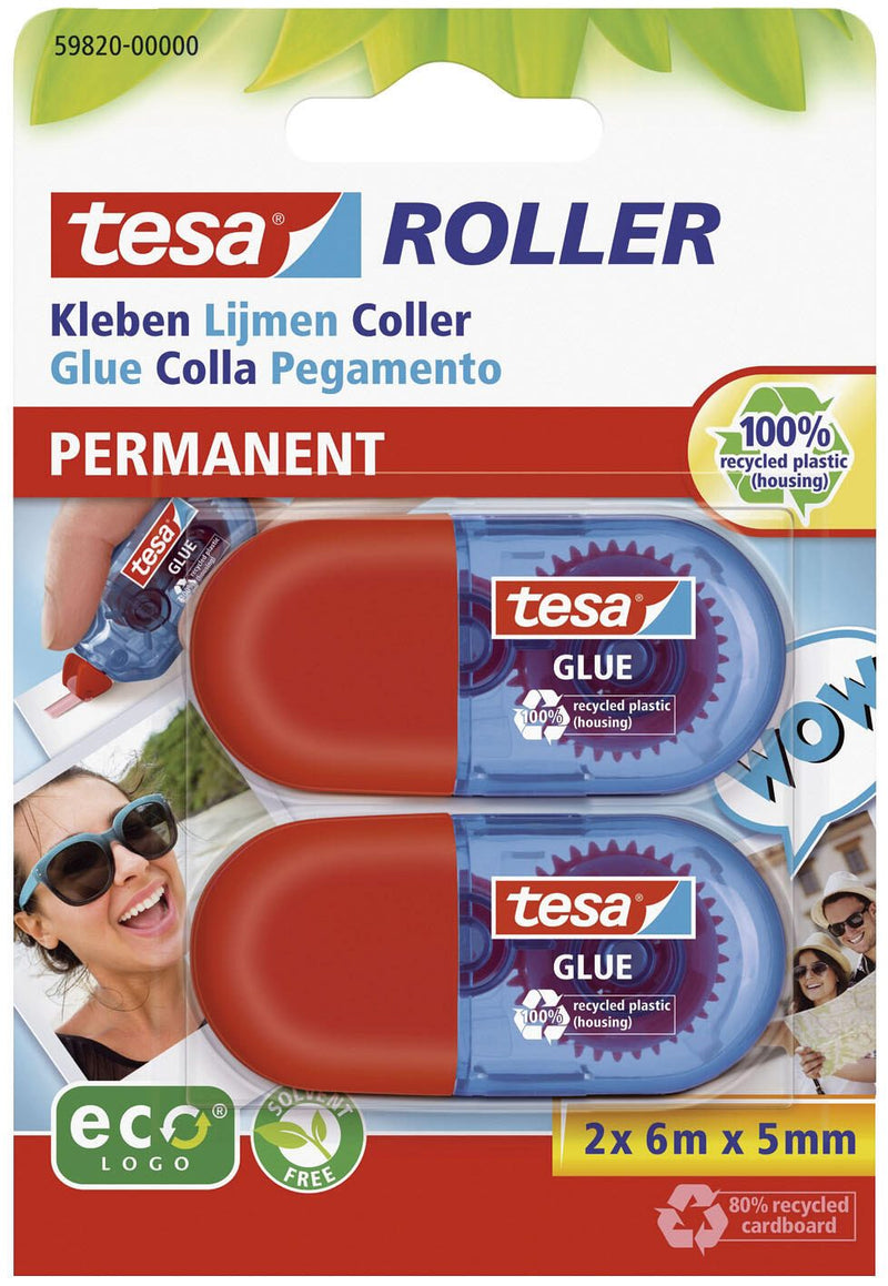 tesa Kleberoller Mini, permanent