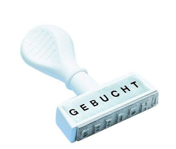 WEDO Textstempel 'GEBUCHT'