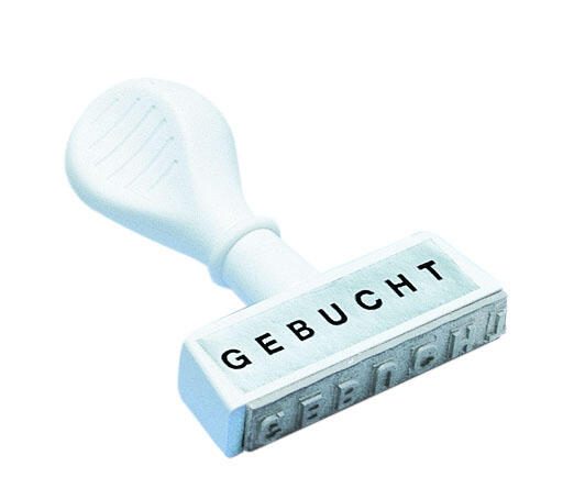 WEDO Textstempel 'GEBUCHT'