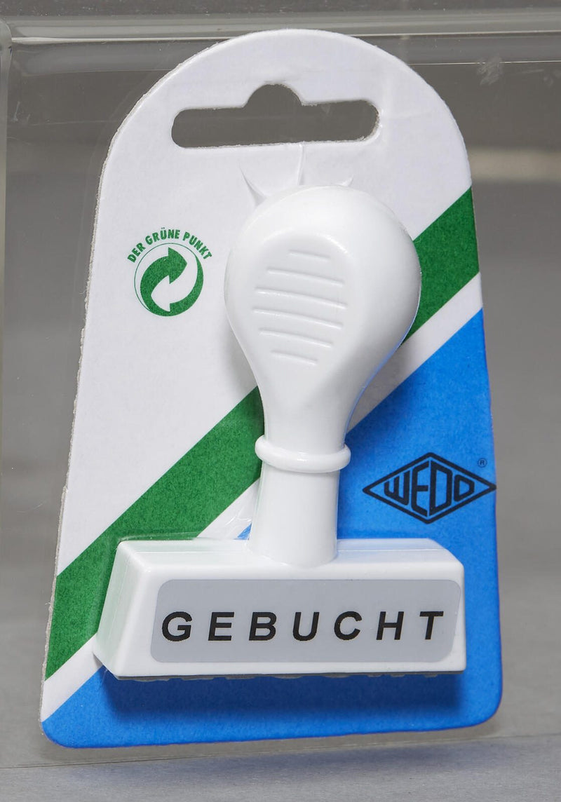 WEDO Textstempel 'GEBUCHT'