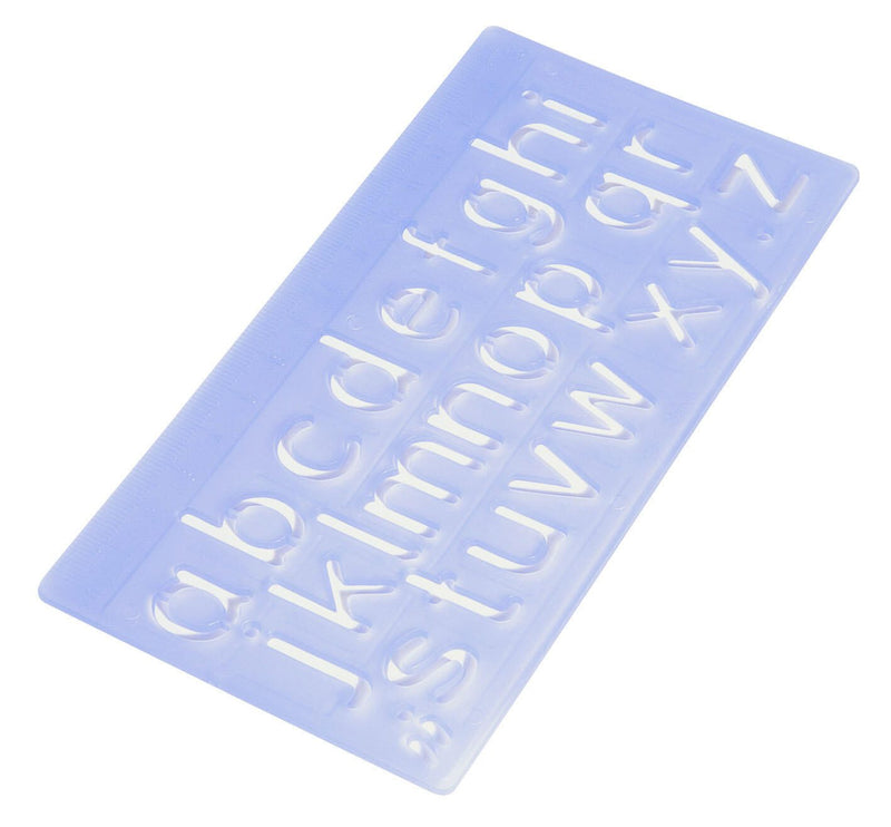 WEDO Buchstabenschablonen-Set blau-transparent