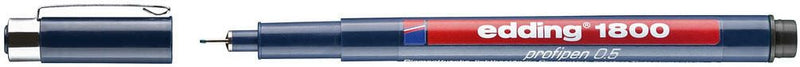 edding 1800 Fineliner 0.1 + 0.3 + 0.5 mm Schwarz