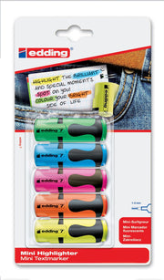 edding Mini Highlighter Textmarker Mehrfarbig