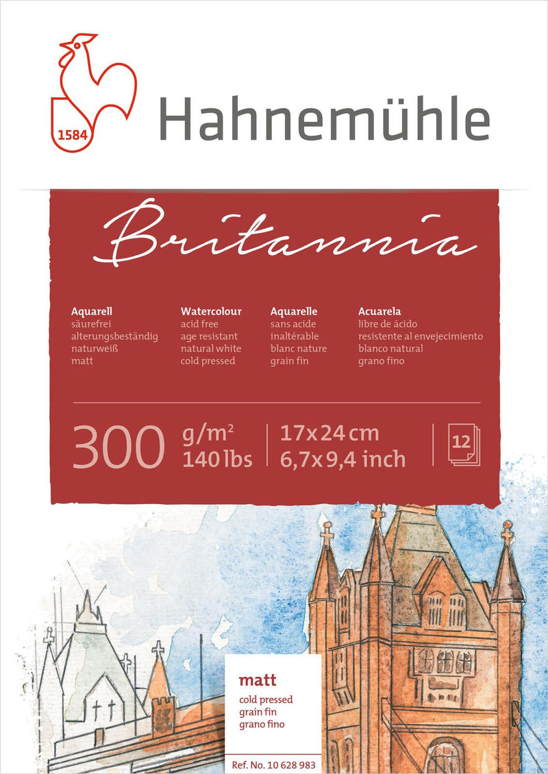 HAHNEMÜHLE Aquarellblock 12 Blatt