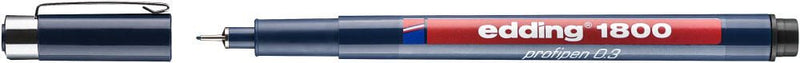 edding 1800 Fineliner 0.35 mm Schwarz
