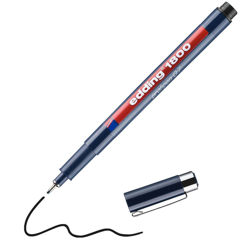 edding 1800 Fineliner 0.7 mm Schwarz