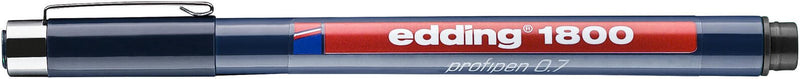 edding 1800 Fineliner 0.7 mm Schwarz